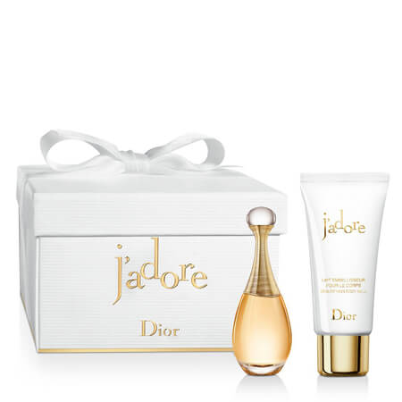 Dior Jadore Set 2 pcs เซ็ตน้ำหอมและบอดี้มิลล์ กลิ่นหรูหราสะท้อนความเป็นสาวสังคมลุคมาดมั่น หอมมวลดอกไม้ ผลไม้ สดชื่น อ่อนโยน มีเสน่ห์